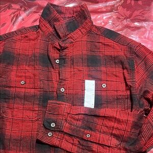 Classic Red and Black Checkered Men's Shirt